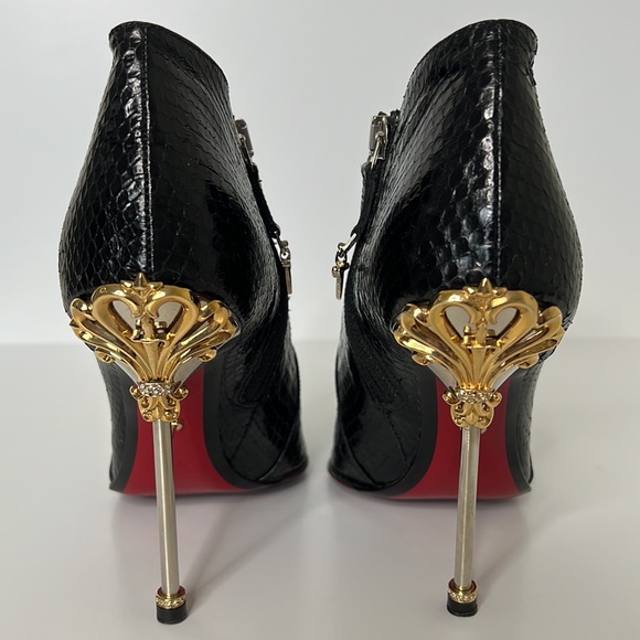 Cesare Paciotti Snakeskin Bootie Ankle Boots Size 8.5 - Picture 3 of 7